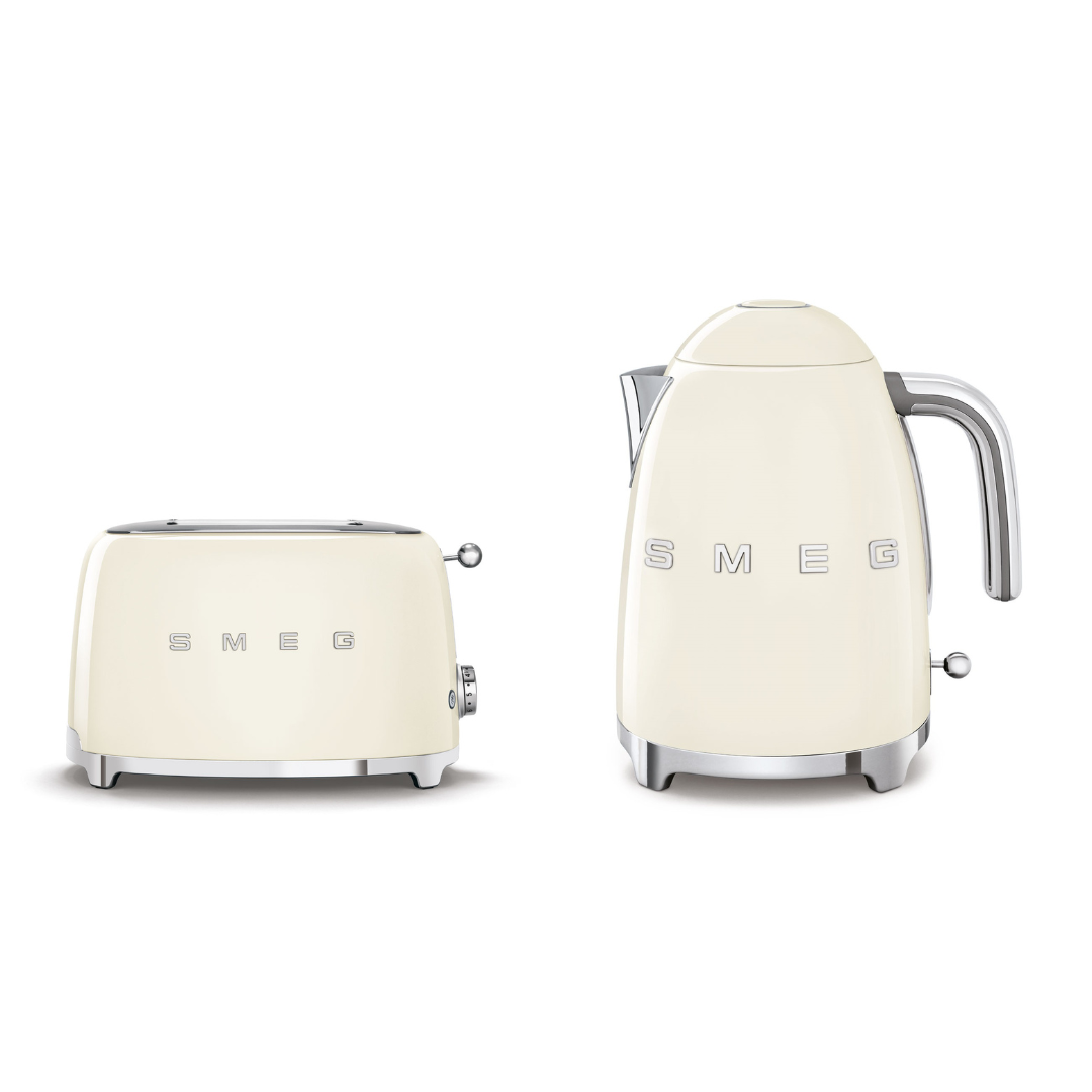 SMEG Combiset Elektrische waterkoker & Toaster 2x2